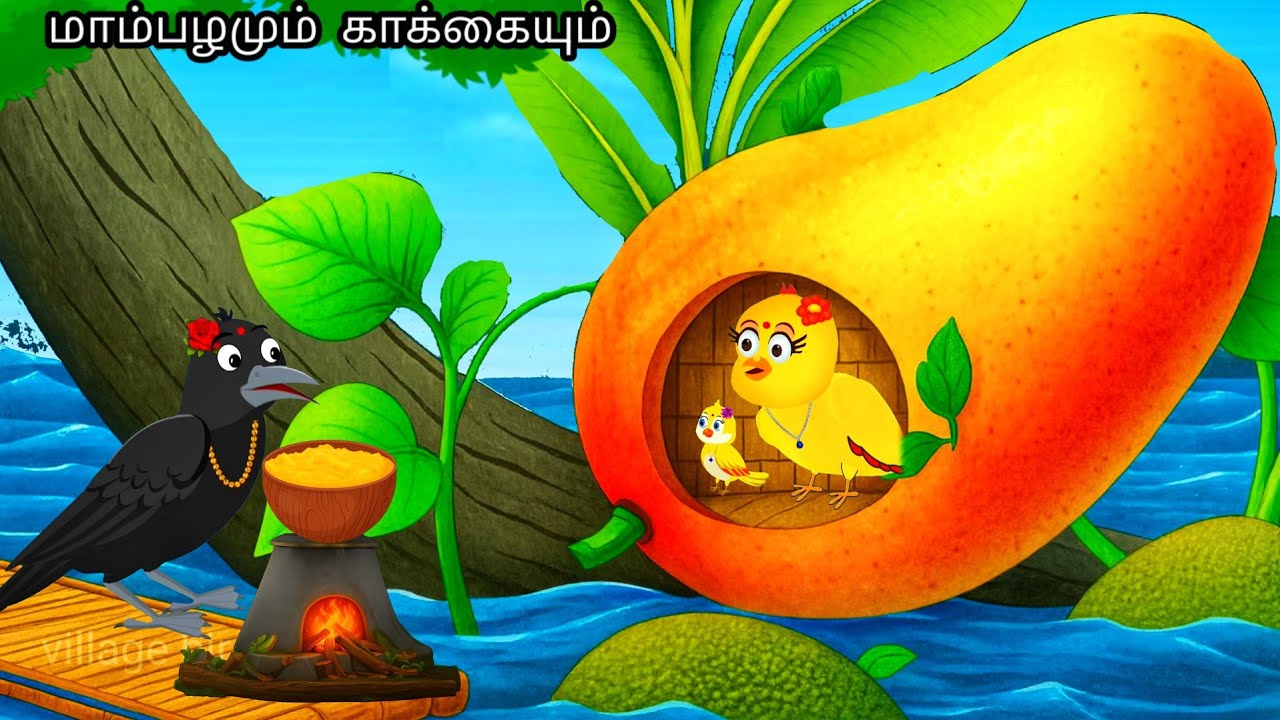 MANGO OF EAGLE IN JUNGLE STORY /MORAL STORY IN TAMIL / VILLAGE BIRDS CARTOON