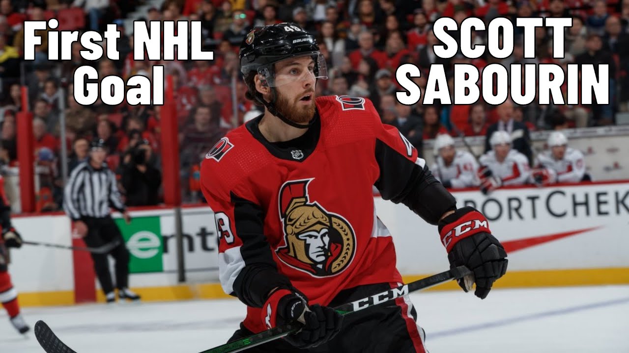 Scott Sabourin #49 (Ottawa Senators) first NHL goal Oct 2, 2019