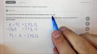 2.2h Interconverting temperatures in Celsius and Kelvins Aleks Interconverting Temperatures In Celsius And Kelvins Example 2