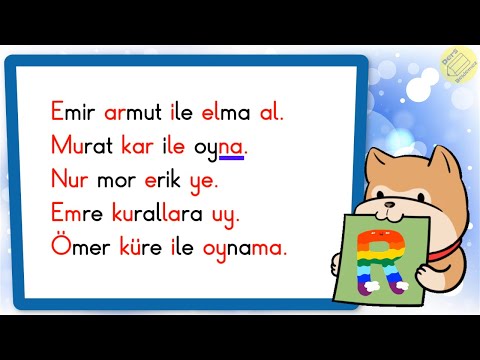 R sesi hece kelime cümle etkinlikleri | ELAKİN OMUTÜY ÖR