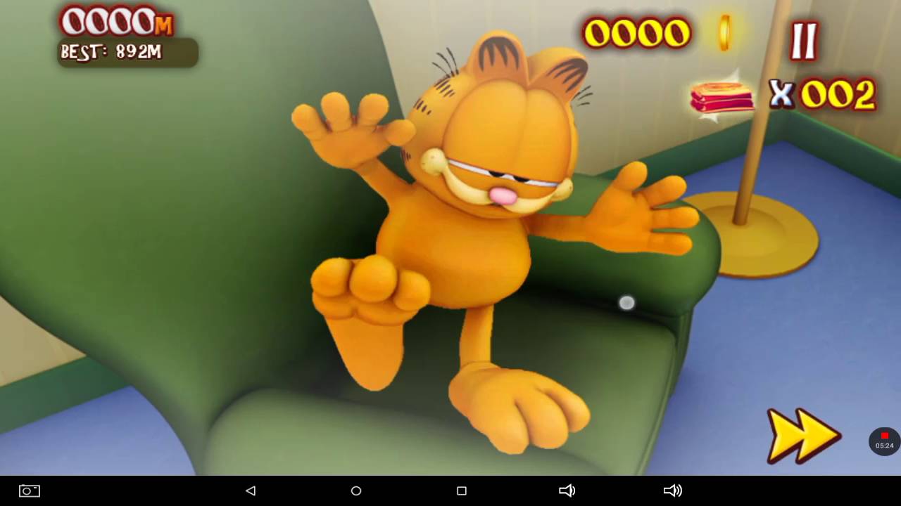 Garfield Riding FIRST GAMEPLAY VIDEO, Garfield's wild ride part 1 - YouTube