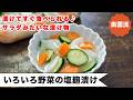 【漬けてすぐに食べられる!サラダみたいな漬物】バテ気味の身体に麹パワーが効きます♪<いろいろ野菜の塩麹漬け>