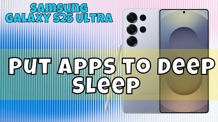 How to Put Apps to Deep Sleep (Background Apps) Samsung Galaxy S25 Ultra #tutorial