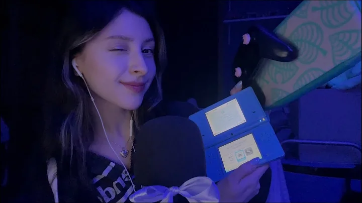 ASMR watch this to feel VERY very sleepy 🤍☆🎮♡ whispers & showing you my nintendo games ~