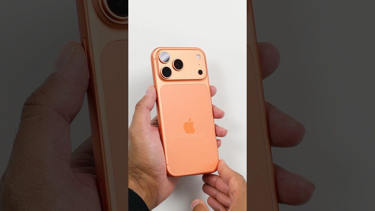 iPhone 17 Pro Max Cosmic Orange ASMR Unboxing