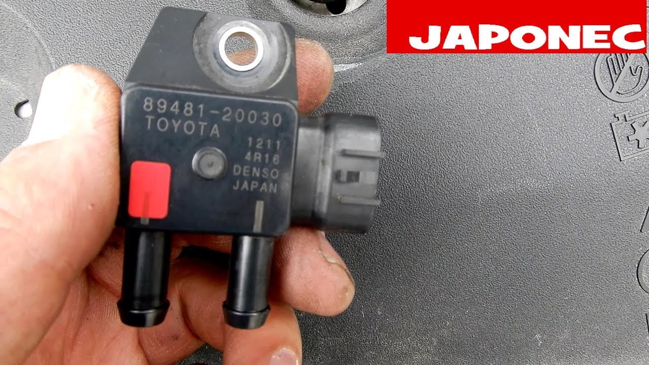 Toyota Avensis DPF pressure exhaust sensor change YouTube