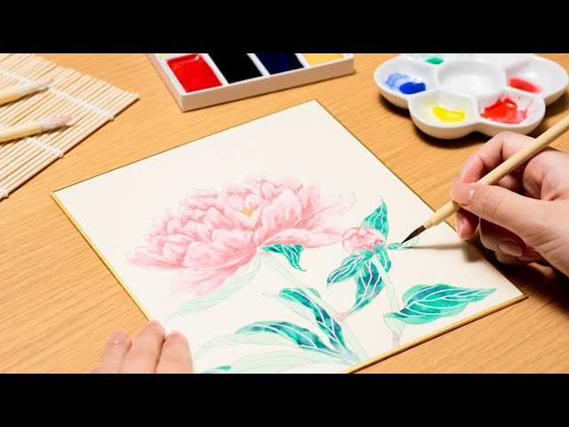 Lakit】はじめての日本画〜顔彩で芍薬の花を描こう〜 by 日月美輪