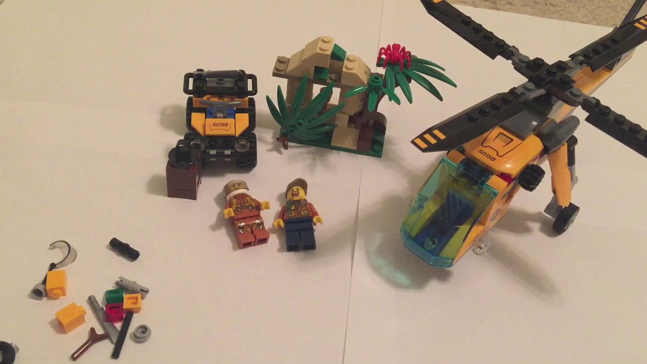 lego city jungle cargo helicopter 60158