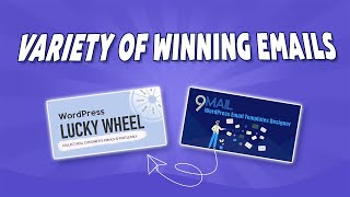 Design Wordpress Lucky Wheel email templates using the 9Mail WordPress Email Template Designer