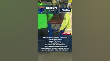 Video on making rebar stirrups using an electric rebar bending machine | TYB-HD42A | Shorts