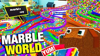 SUPER MEGA Marble Run! +  A Dog ate all the Marbles... + Track in the Sky! - Marble World