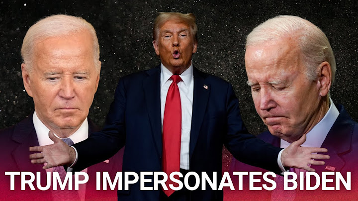 Hilarious moment Donald Trump impersonates and roasts Joe Biden