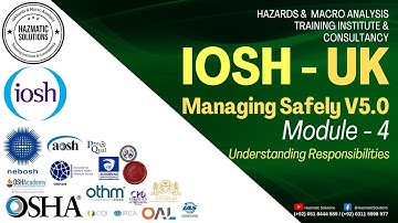 IOSH Managing Safely V5.0 - Module 4 - Understanding Responsibilities