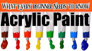 Acrylic Paint Everything a Beginner Needs to Know and nobody tells you #3 | The Art Sherpa