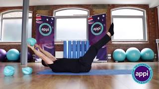 Exercise Modifications Using The 7" Pilates Soft Ball. screenshot 5