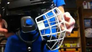 How to black out helmet and how to hang cage