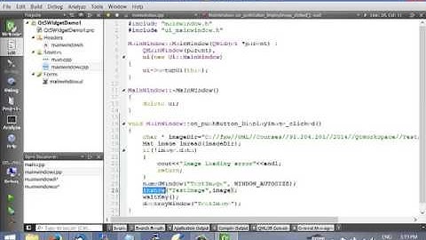 Qt 5 Widget Project + OpenCV