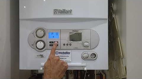 Vaillant Ecotec Pre 2012 P0 Purge mode