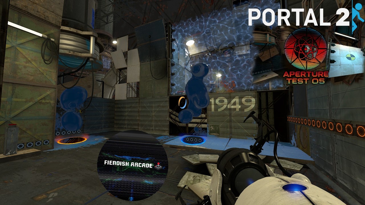 First Play of Portal 'Aperture Test 05' Full Playthrough