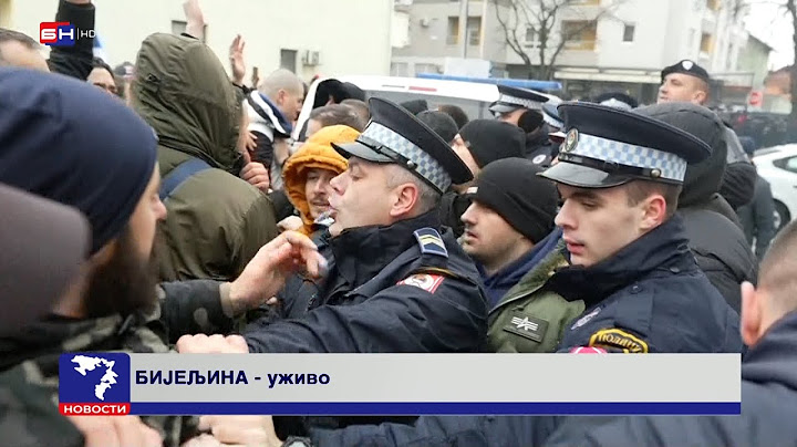 HAOS U BIJELJINI - GRAĐANI SE SUKOBILI SA POLICIJOM: Traže puštanje Ljubiše Petrovića