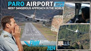Novice flies the most dangerous approach in the world  ★ Paro ★ MSFS2024  ★ A320 ★ landingchallenge screenshot 3