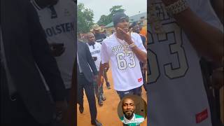 Victor Osimhen visits Olusosun area of Ojota as always where the journey began for him to giveback
