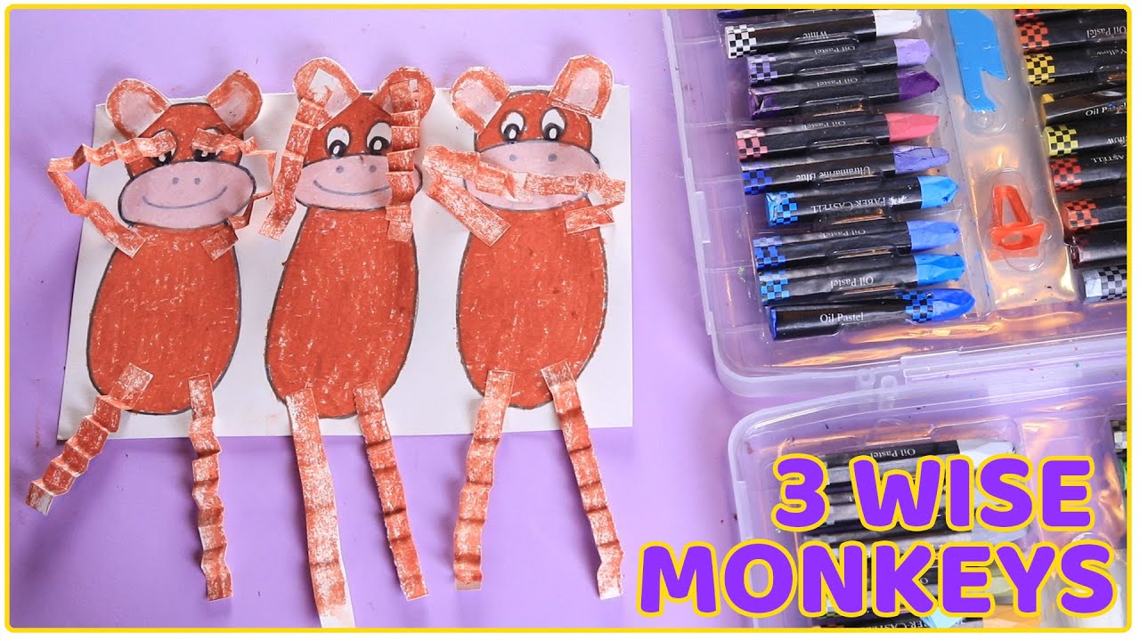 3 Wise Monkeys | Craft Ideas | Easy Paper folding Craft | Easy Origami ...