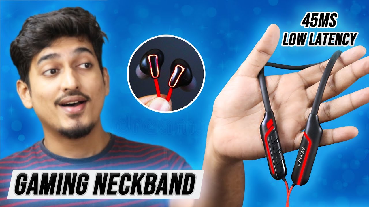 GAMING Neckband with GLOW Light😍 Wings Phantom 1100 Gaming Neckband - Unboxing and Detailed REVIEW 🔥
