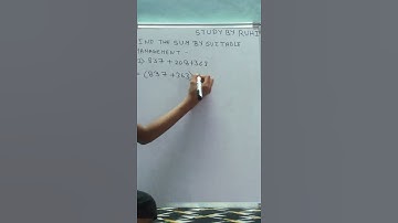 Solution of 837+208+363 by Suitable management