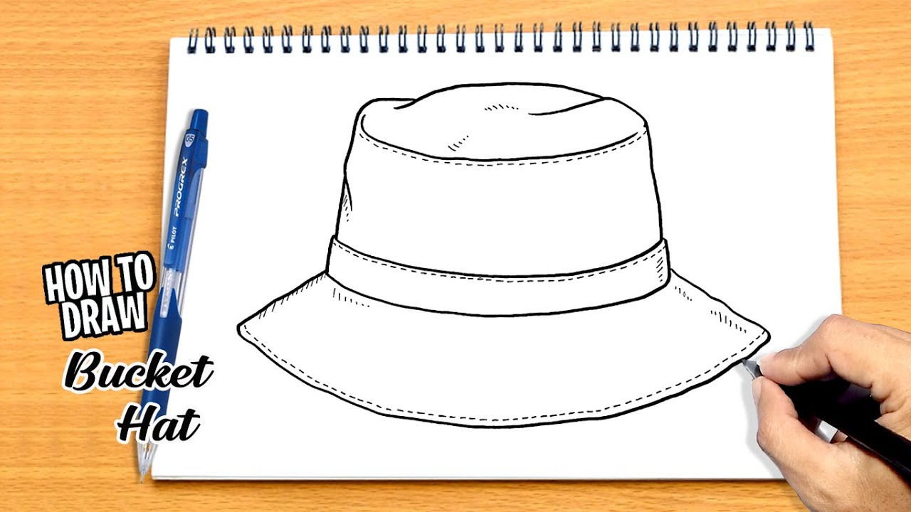 How to draw Bucket Hat 