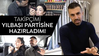 Takipçimi Yılbaşı Partisine Hazırladım | Vücut Tipine Göre Elbise Seçimi | Kombin, Saç, Makyaj