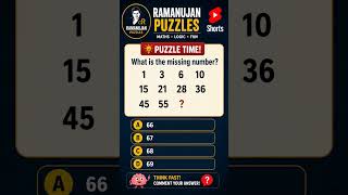 Think Fast. Solve Smart. Welcome to Ramanujan Puzzles! #reels #mathpuzzle #brainteaser #subscribe