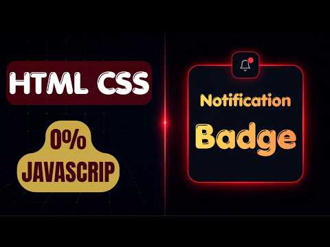 Notification Badge Pulse Animation Tutorial (HTML & CSS) 