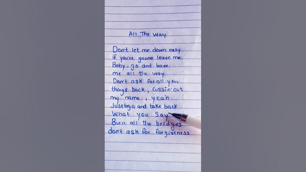 BigxthaPlug & Bailey Zimmerman - All The Way (Lyrics) #bigxthaplug #baileyzimmerman #lyrics BigxthaPlug & Bailey Zimmerman - All The Way (Lyrics) #bigxthaplug #baileyzimmerman #lyrics