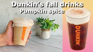 DIY: Dunkin pumpkin cream cold brew at home | dunkin’ pumpkin spice latte | Dunkin’s fall drinks