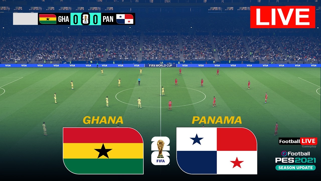 Ghana vs Panama - FIFA World Cup 2026 group stage | Match Today | Simulation PES