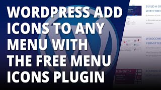 Wordpress add icons to any menu with the free menu icons plugin 😎