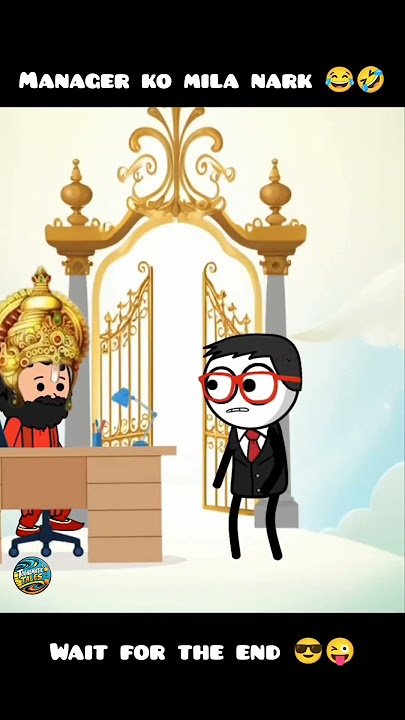 Manager ko Mila Nark...!!! 🤣😂 #shorts #youtubeshorts #2danimation #manager #naraka #yamraj #comedy