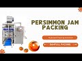 Multi column Persimmon Jam sachet filling sealing,samfull automatic system#machine #jam
