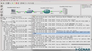 CCNA IPv6 DHCP server and DHCP relay agent configuration and testing: Dynamic IPv6
