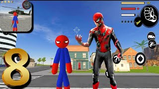 Spider Stickman Rope Hero Mafia City Vegas Crime #8 Android Gameplay screenshot 5