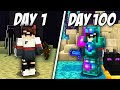 I survived 100 Days in END ONLY world in Minecraft (Hindi)