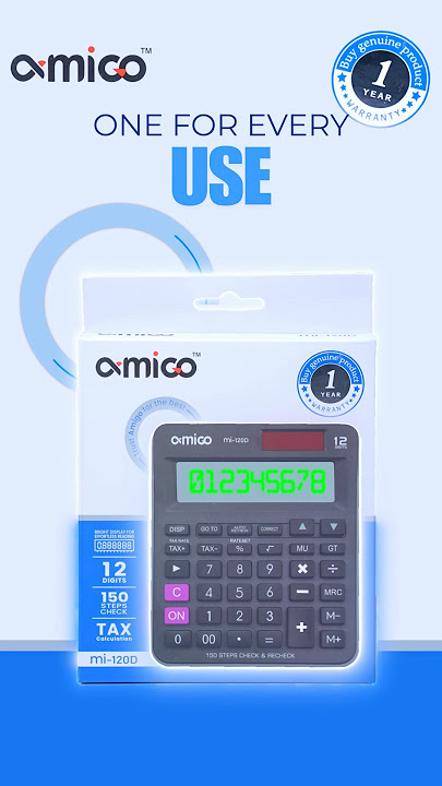 One for Every Use All the Functions You Need—Packed in One Amigo MI-120D🔢✨ #amigo #amigocalculator