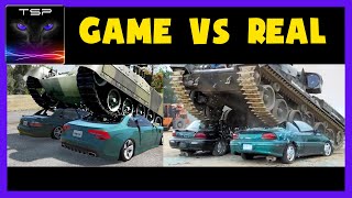 BeamNG Drive vs Real Life #6 ► TANK vs CARS Crash Physics Comparison