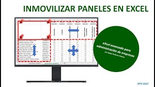 Inmovilizar paneles en Excel