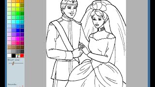 Barbie Painting Games Barbie Coloring Pages screenshot 3
