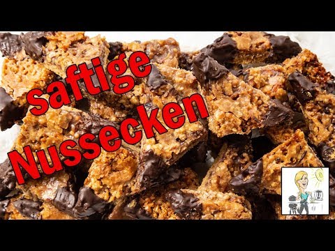 Florentiner Schnitten Backen (Rezept) || Baking Florentine Slices (Recipes) || [ENG SUBS]. 