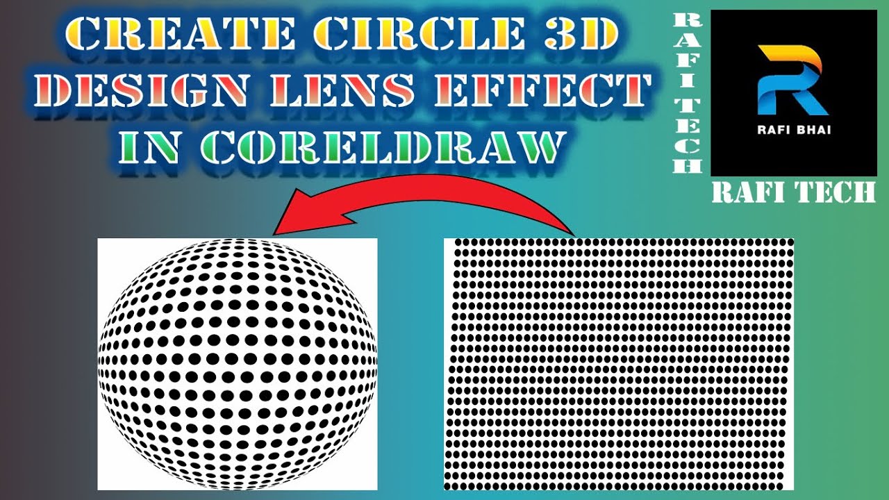 How to Create a Circle 3d Design lens effect Logo in Coreldraw# ...