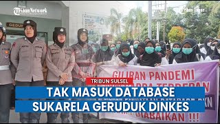 Ribuan Tenaga Sukarela Kesehatan Geruduk Kantor Dinkes Bone