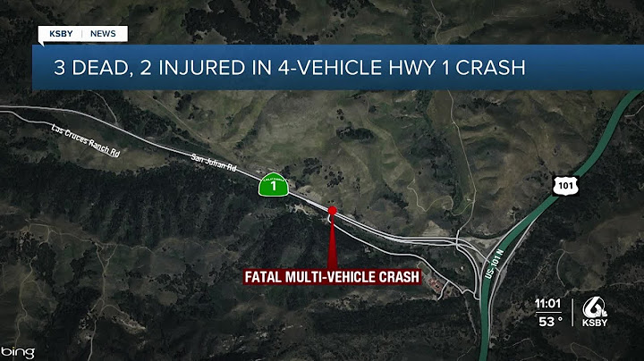 3 dead, 2 injured in multi-vehicle crash on Hwy 1 outside Lompoc